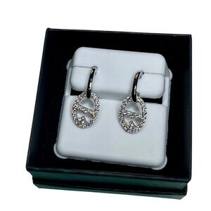 🆕 Luxury Moissanite Monaco Mariner Earrings 1ct wt sterling silver